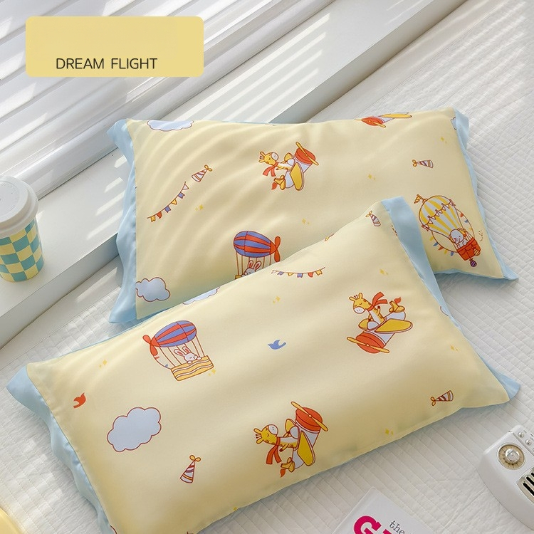 Lyocell spilvendrāna bērniem un zīdaiņiem, 100% Lyocell, 60 pavedieni, reaktīvā drukāšana un krāsošana, dzesējošs audums