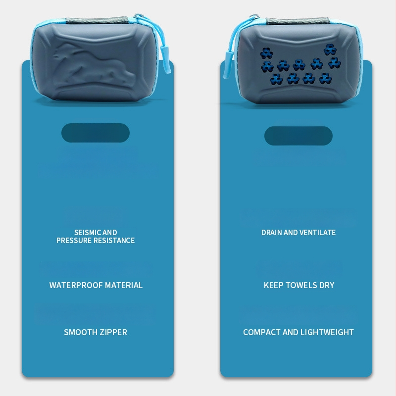 Hordozható sporttörölköző hűsítő, gyorsan száradó, poliészter, 160 g/m², jóga és fitnesz