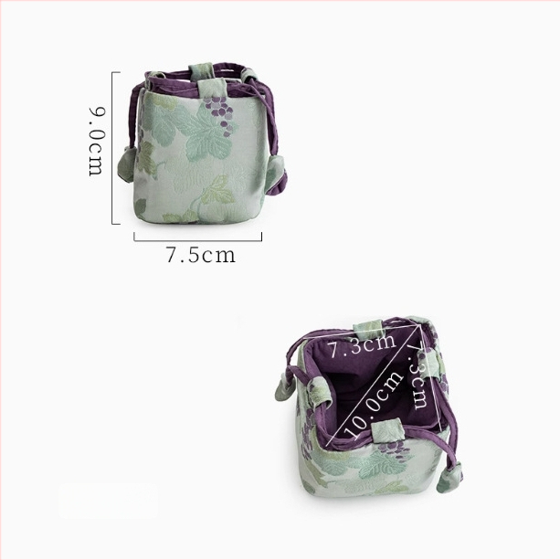 Φορητή τσάντα αποθήκευσης σετ τσαγιού από ύφασμα, θήκη για φλυτζάνι τσαγιού, τσαγιέρα και μπολ με καπάκι, εξωτερική χρήση