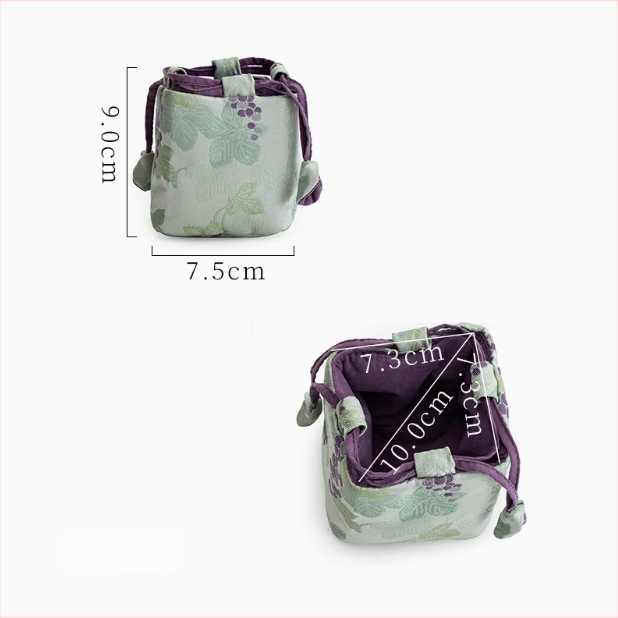 Φορητή τσάντα αποθήκευσης σετ τσαγιού από ύφασμα, θήκη για φλυτζάνι τσαγιού, τσαγιέρα και μπολ με καπάκι, εξωτερική χρήση