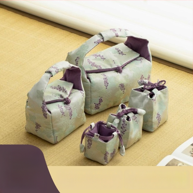 Φορητή τσάντα αποθήκευσης σετ τσαγιού από ύφασμα, θήκη για φλυτζάνι τσαγιού, τσαγιέρα και μπολ με καπάκι, εξωτερική χρήση