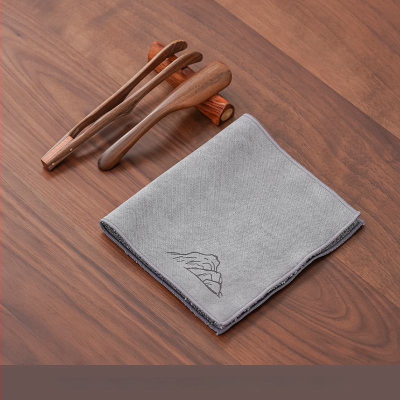 Riešutmedžio arbatos šaukštelis su lapų kasimo įrankiu ir matavimo funkcija, aukštos kokybės kinietiško stiliaus arbatos priedas