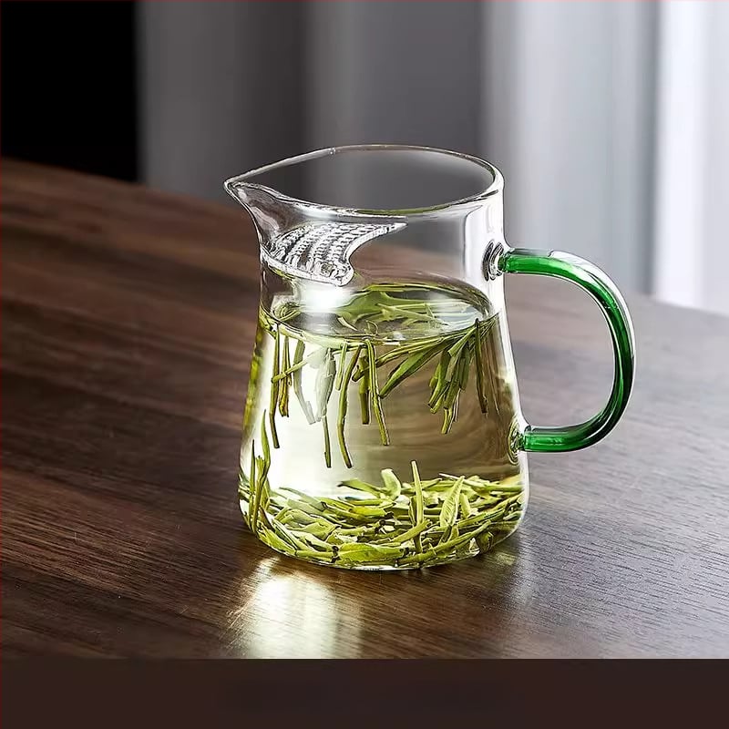 Ar integruotu filtru arbatos puodelis, aukštos borosilikatinio stiklo, prekė Yumo, šiuolaikinis stilius