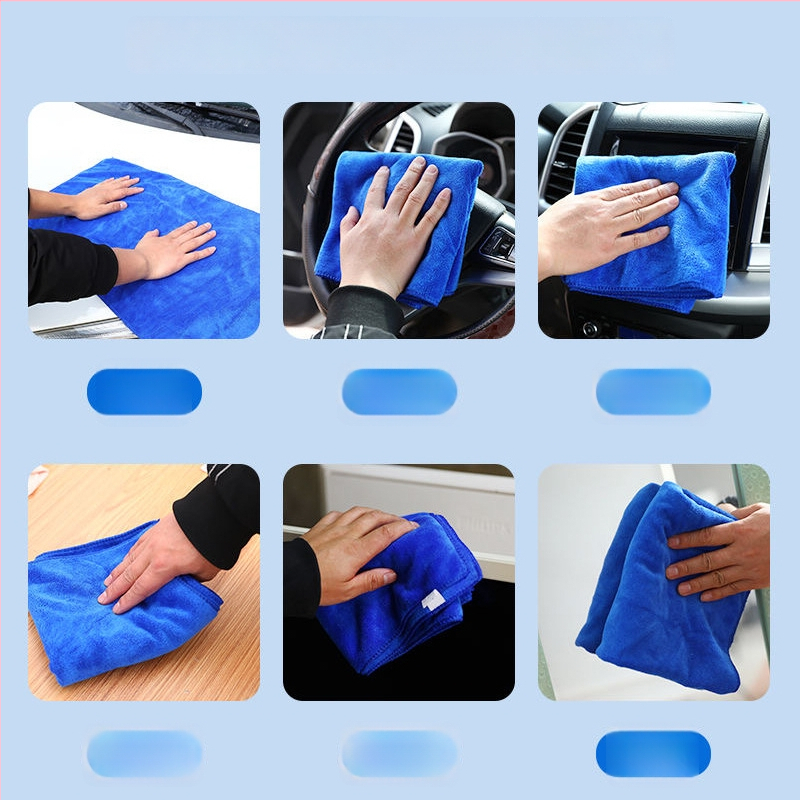 Poliester alapú többfunkciós autótörölköző, 110 g, nedvszívó és folteltávolító, nedves és száraz használatra, logónyomás elérhető