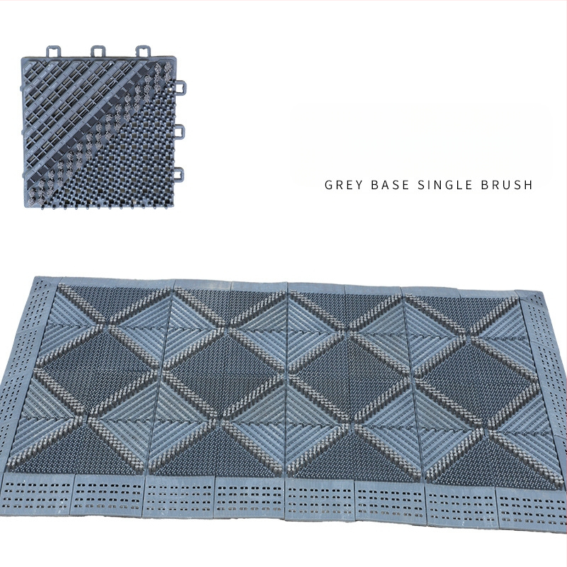 Три в едно прахоустойчива противохлъзгаща куха подложка за вход, пераща се, EVA пяна, квадратна, едноцветен модел, подходяща за входни зони, хол, офис и търговски обекти