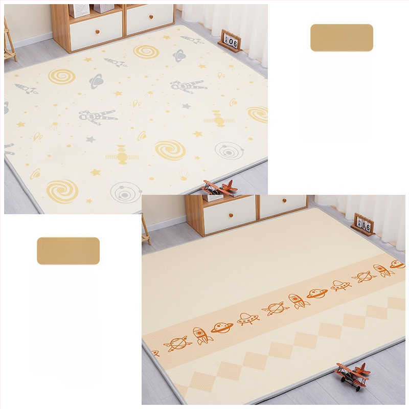 Мат за пълзене на бебета - правоъгълен XPE пяна подова мат за игра в дневната с карикатурен принт