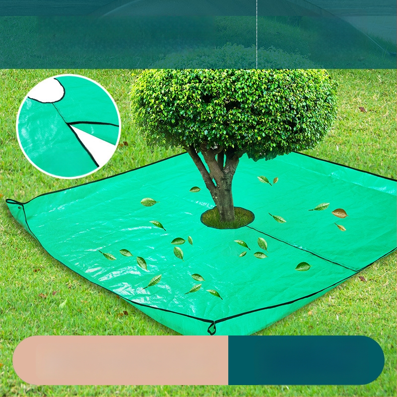 Plastična vrtna podloga za skupljanje lišća, marka Plant xun, pogodna za podrezivanje grana.