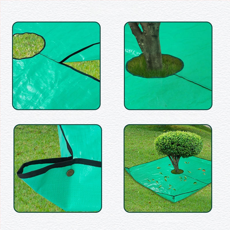 Plastična vrtna podloga za skupljanje lišća, marka Plant xun, pogodna za podrezivanje grana.