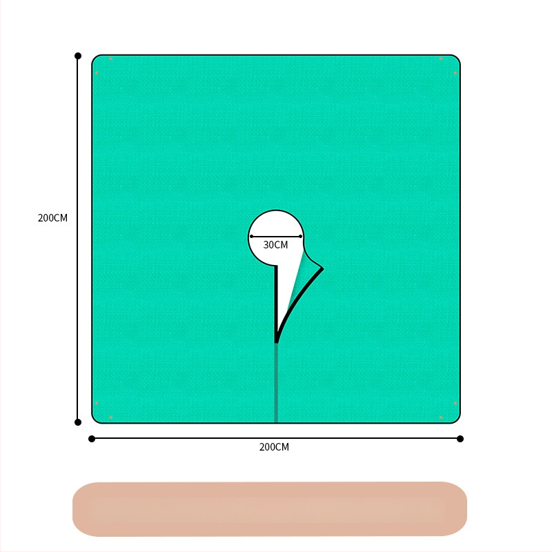 Plastična vrtna podloga za skupljanje lišća, marka Plant xun, pogodna za podrezivanje grana.