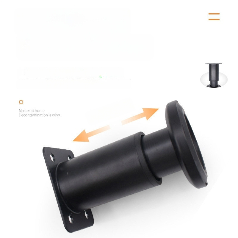 Liela pamatnes teleskopiskā kāja mēbelēm — piemērota gultai, skapim, TV statīvam un kafijas galdiņam; Materiāls: auksti valcēts tērauds; Stils: mūsdienīgs minimālisms; Ražošana: štancēšana/slīpēšana/polēšana