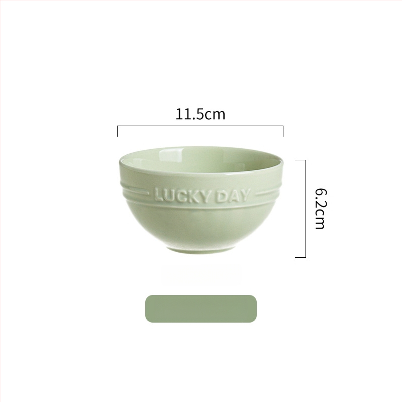 Keraminė apvali dubenėlis, šiuolaikinio minimalistinio dizaino, tinkamas mikrobangoms, glazūruotas paviršius