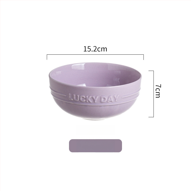 Keraminė apvali dubenėlis, šiuolaikinio minimalistinio dizaino, tinkamas mikrobangoms, glazūruotas paviršius