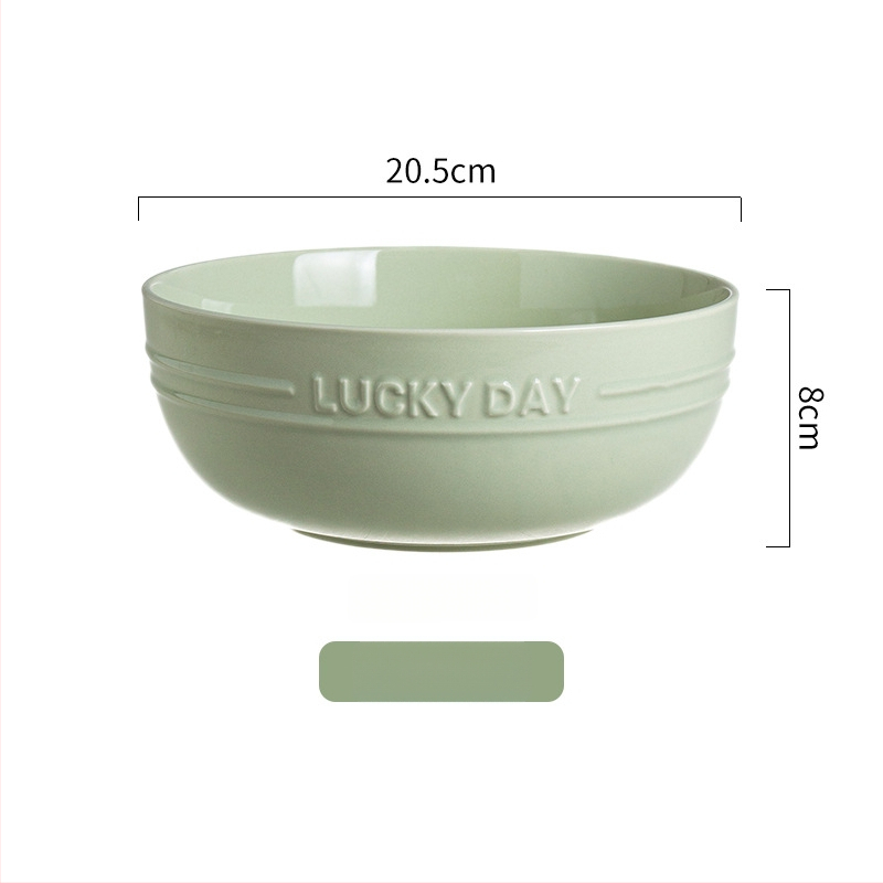 Keraminė apvali dubenėlis, šiuolaikinio minimalistinio dizaino, tinkamas mikrobangoms, glazūruotas paviršius