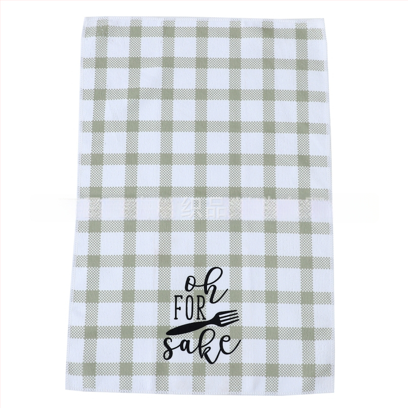 Konyhai törölköző digitális nyomással poliesterből, szuperfin rost, 255 g, 16 szál, felszívódás 11–15 s