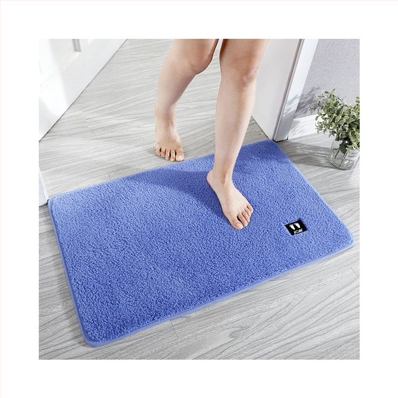 Килим за баня за пода – антихлъзгаш, абсорбиращ мръсотия, пухкав Arctic Velvet полиестер, правоъгълна форма, машинно пране