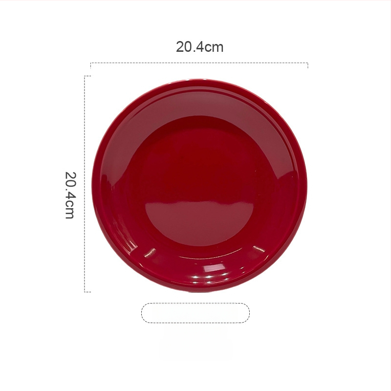 Tongfa keraminė valgio patiekalų rinkinys – dubenėliai ir lėkštės, apvalios formos, po glazūra, tinkamas mikrobangų krosnelėje, naujas Kinijos stilius