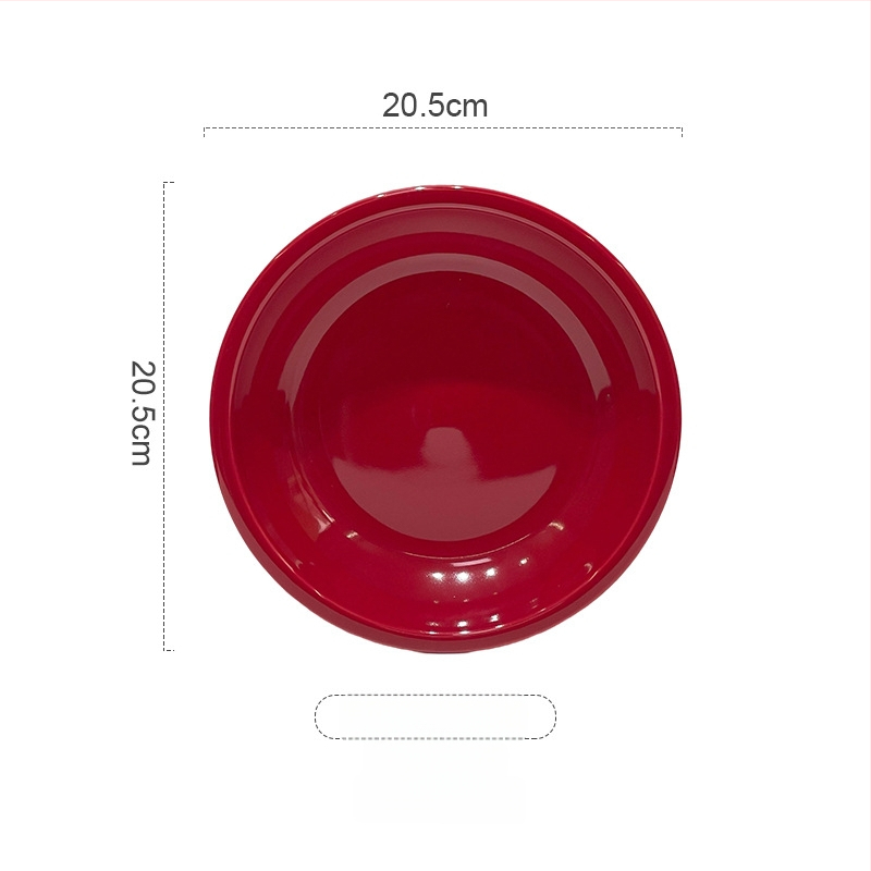 Tongfa keraminė valgio patiekalų rinkinys – dubenėliai ir lėkštės, apvalios formos, po glazūra, tinkamas mikrobangų krosnelėje, naujas Kinijos stilius