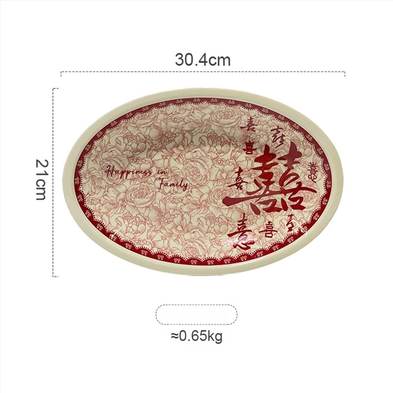 Tongfa keraminė valgio patiekalų rinkinys – dubenėliai ir lėkštės, apvalios formos, po glazūra, tinkamas mikrobangų krosnelėje, naujas Kinijos stilius