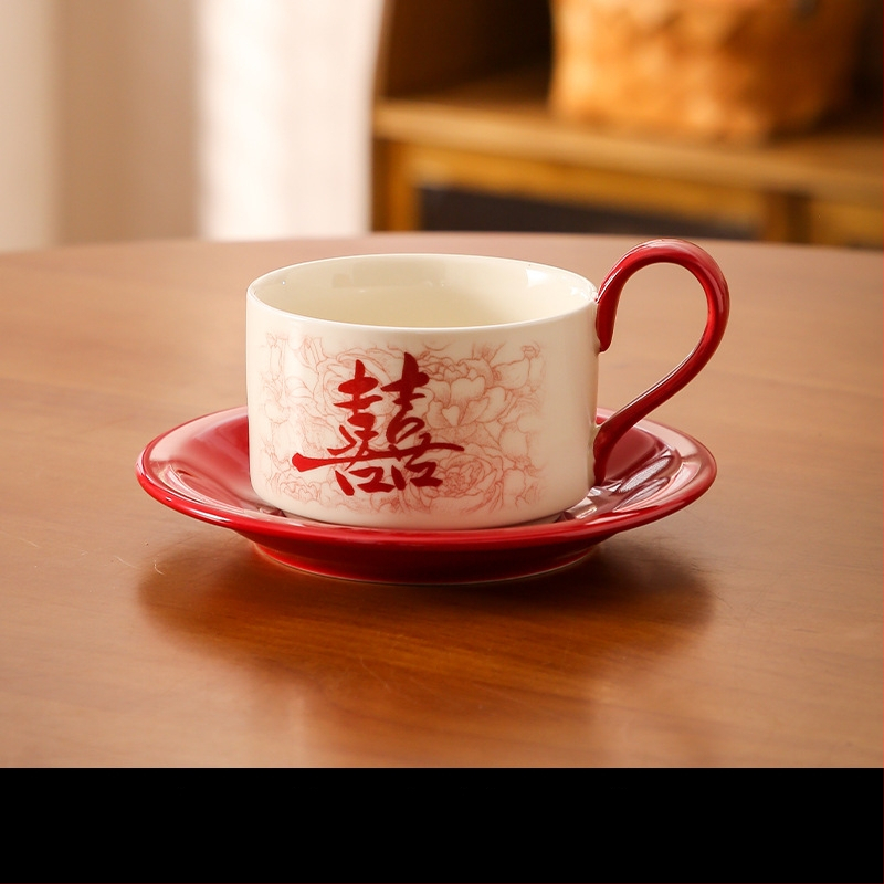 Tongfa keraminė valgio patiekalų rinkinys – dubenėliai ir lėkštės, apvalios formos, po glazūra, tinkamas mikrobangų krosnelėje, naujas Kinijos stilius