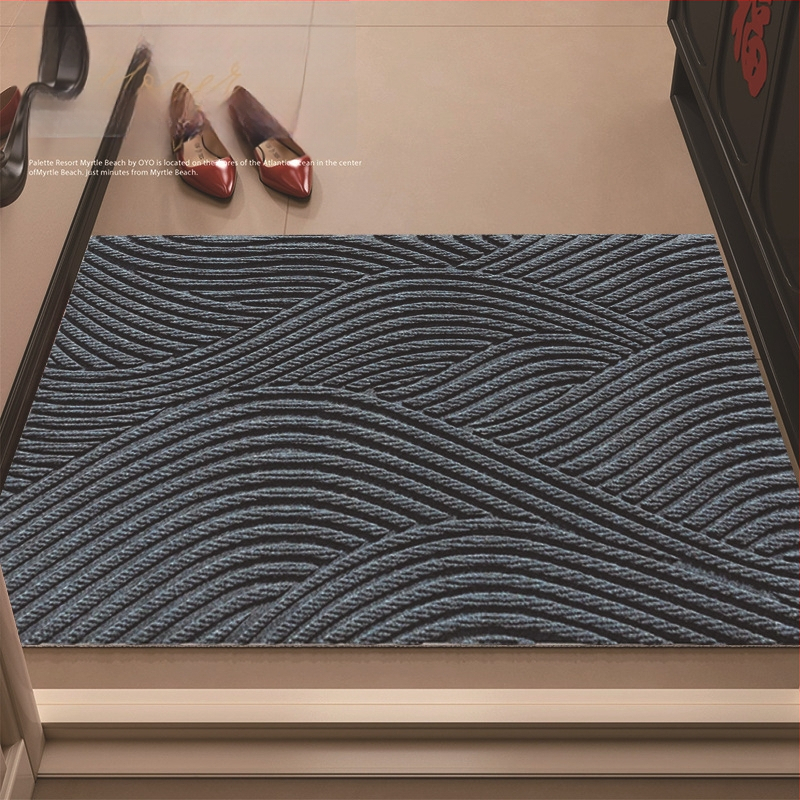 Мата за вход от PVC със сплетена телена конструкция, квадратна форма, подходяща за вход, всекидневна и кухня