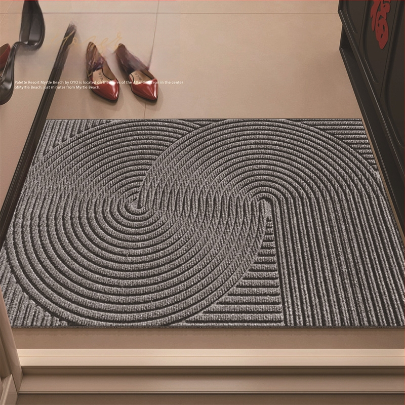 Мата за вход от PVC със сплетена телена конструкция, квадратна форма, подходяща за вход, всекидневна и кухня