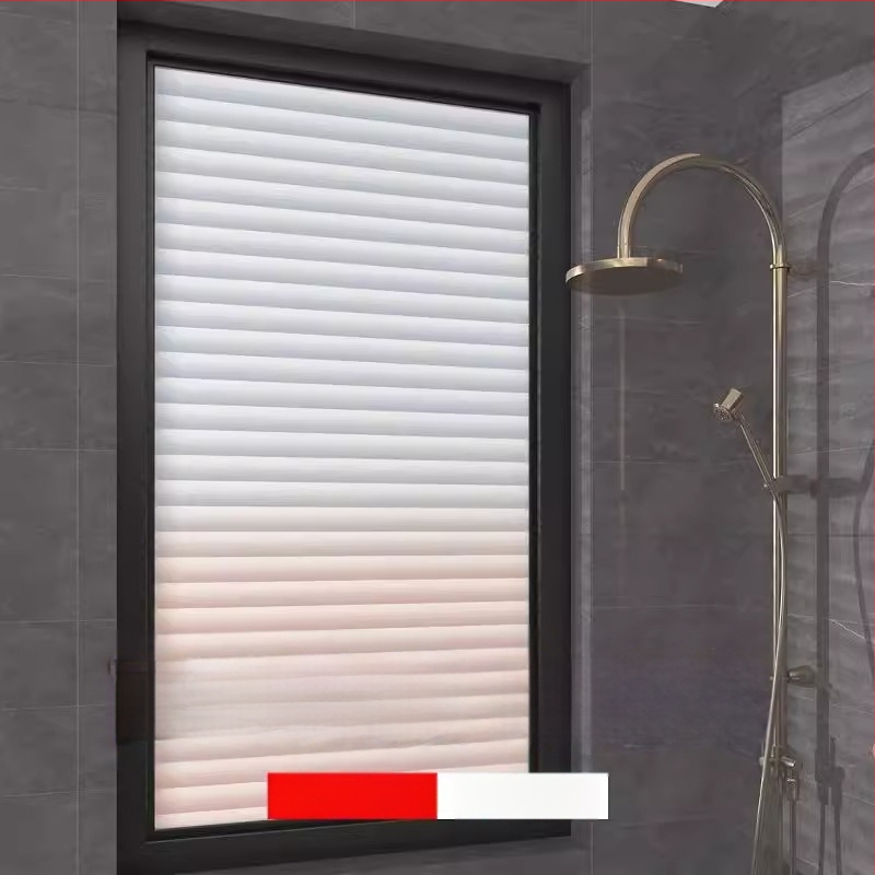 PVC logu privātuma folija – pašlīmējoša, mūsdienīgs minimālisma stilā, vienkrāsains raksts, 1 gab.