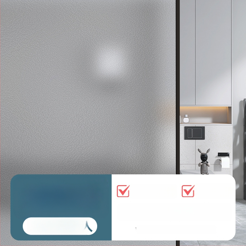 PVC logu privātuma folija – pašlīmējoša, mūsdienīgs minimālisma stilā, vienkrāsains raksts, 1 gab.