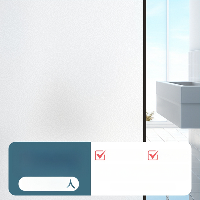 PVC logu privātuma folija – pašlīmējoša, mūsdienīgs minimālisma stilā, vienkrāsains raksts, 1 gab.