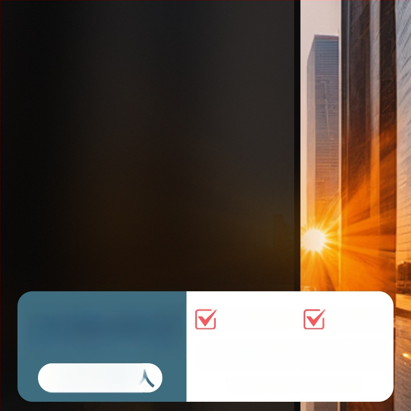 PVC logu privātuma folija – pašlīmējoša, mūsdienīgs minimālisma stilā, vienkrāsains raksts, 1 gab.