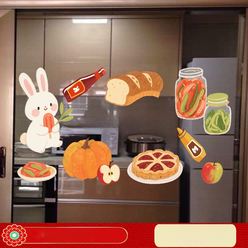 PVC elektrostatiska uzlīme uz stikla durvīm, brīdinājums par triecienu, mūsdienīgs vienkāršs stils, svētku raksts, dzīvojamā istaba, restorāns un komerciālās telpas