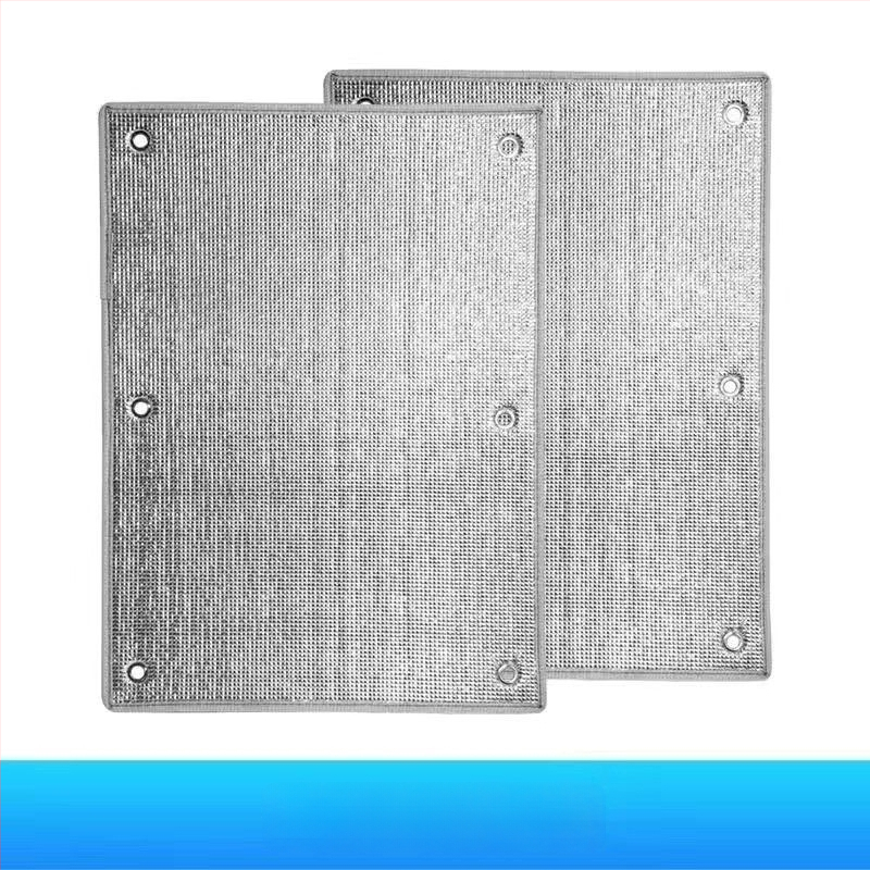 Loga stikla izolācijas plēve ar sūkņa āķīšiem – saules aizsargs guļamistabai un balkonam, Pearl cotton (EPE) materiāls, elektrostatiskā līmēšana, mūsdienīgs stils