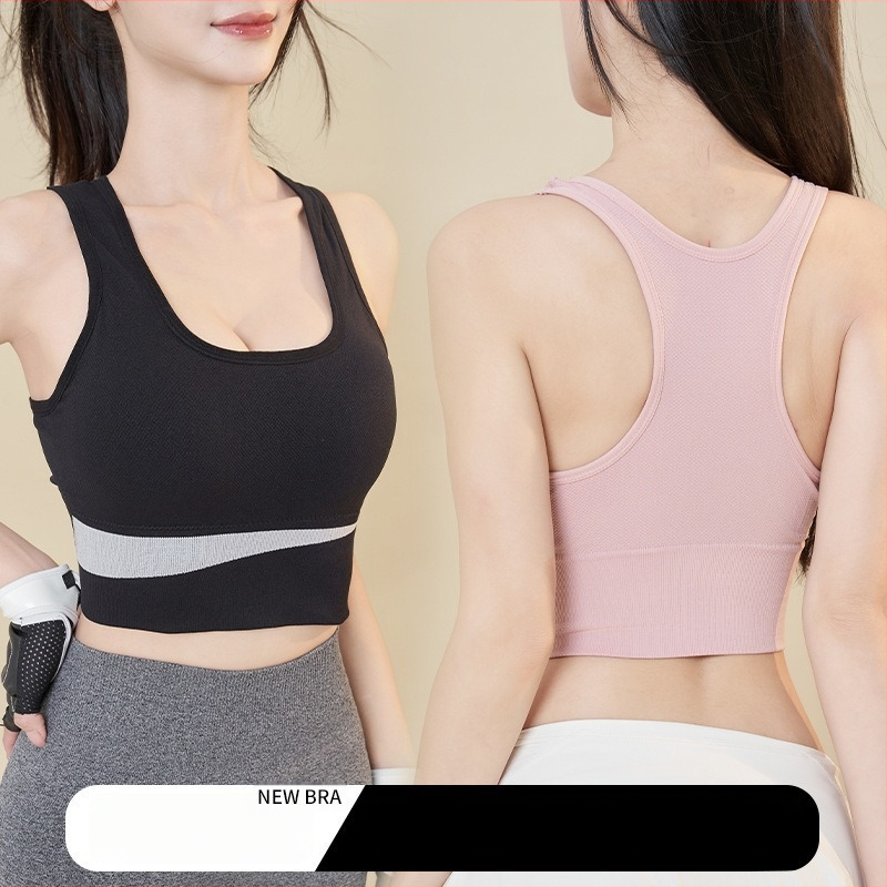 Bezvadu sieviešu sporta krūšturis ar pilnu krūšu kausu, elpojošs, mitruma vadība, ātri žūst, piemērots skrējienam un jogai