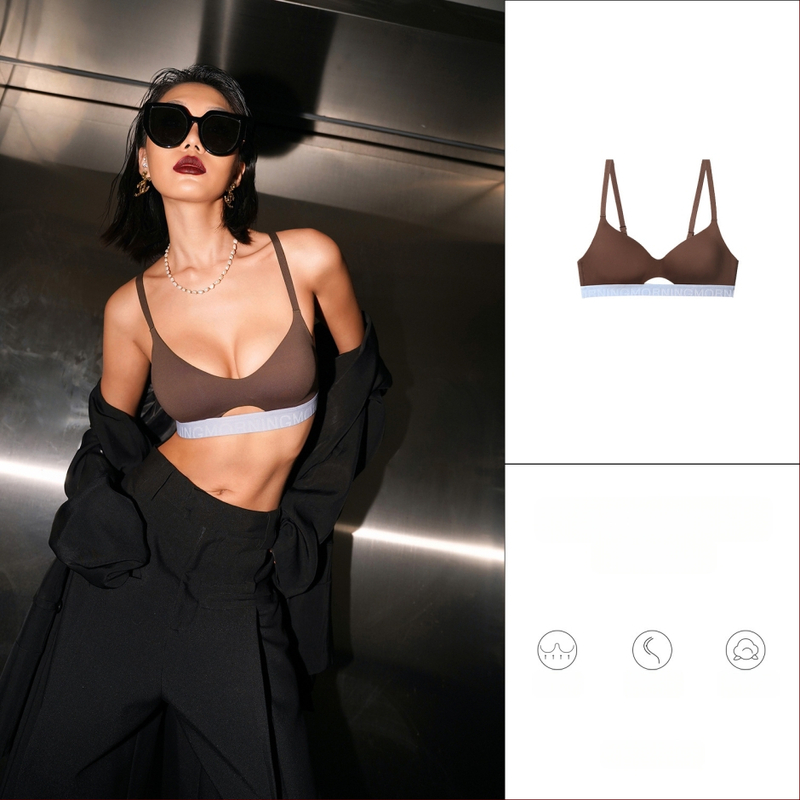 Sieviešu sporta apakšveļas komplekts (galvenā auduma sastāvs: neilons, plānas veidotas krūšu kausi, noņemamas dubultās plecu siksnas, mugurējā četru rindu aizdare, oderes spandeks 70-80%)