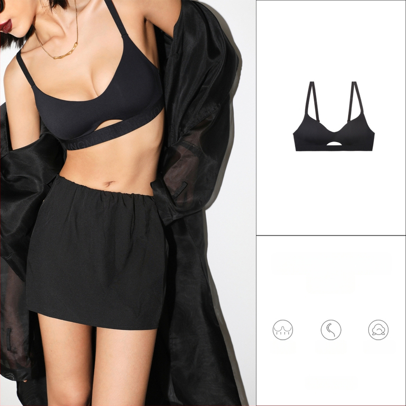 Sieviešu sporta apakšveļas komplekts (galvenā auduma sastāvs: neilons, plānas veidotas krūšu kausi, noņemamas dubultās plecu siksnas, mugurējā četru rindu aizdare, oderes spandeks 70-80%)