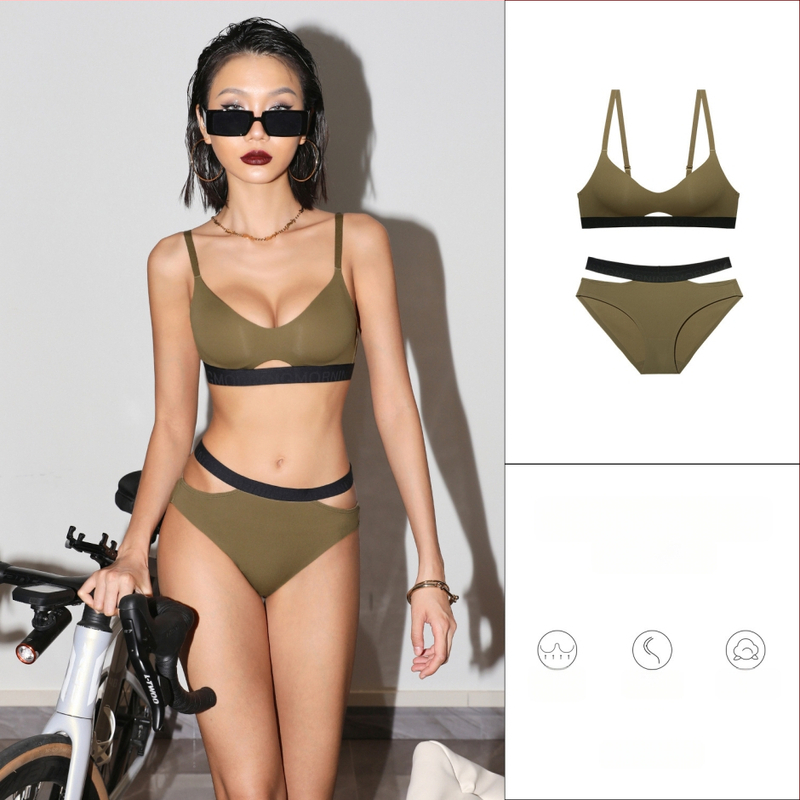 Sieviešu sporta apakšveļas komplekts (galvenā auduma sastāvs: neilons, plānas veidotas krūšu kausi, noņemamas dubultās plecu siksnas, mugurējā četru rindu aizdare, oderes spandeks 70-80%)