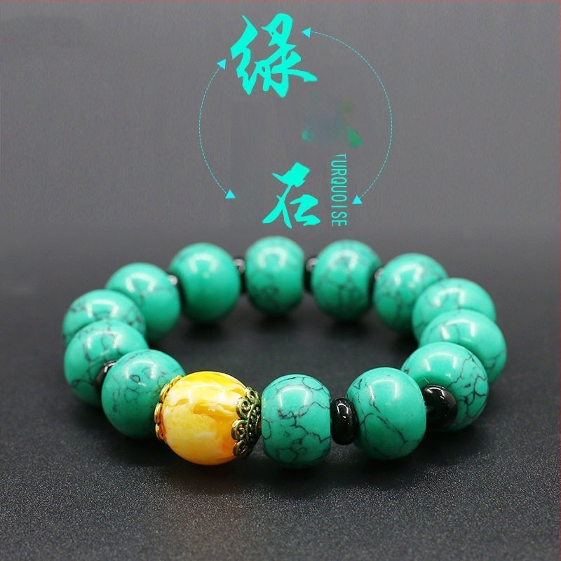 Narukvica od Buddha perli – etnički i par stil, završni premaz pečen