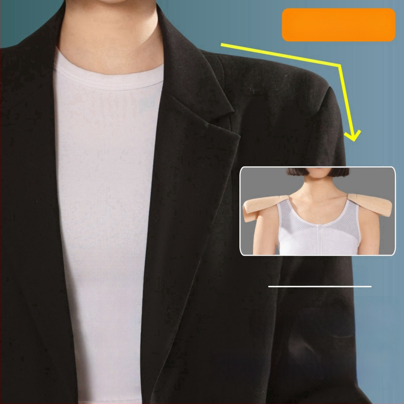 Plecu spilventiņi ar Velcro, nemanāmi un pretdrīzoši, ātri pielāgo plecu līniju; Materiāls: neaudums; Biezums: normāls