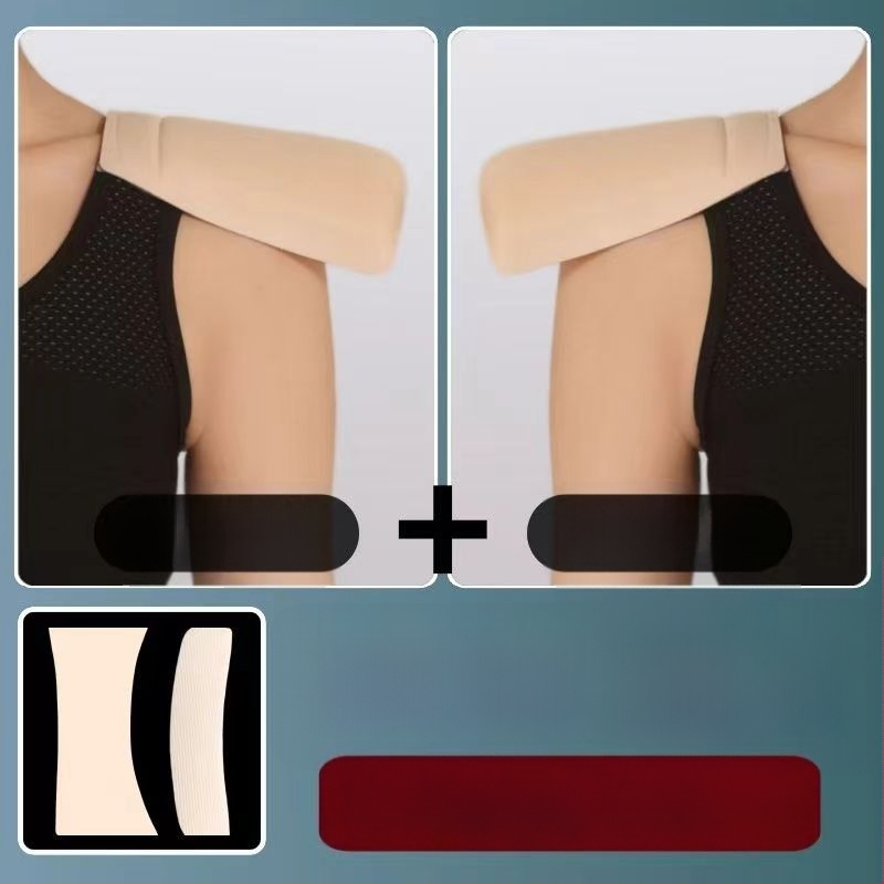 Plecu spilventiņi ar Velcro, nemanāmi un pretdrīzoši, ātri pielāgo plecu līniju; Materiāls: neaudums; Biezums: normāls