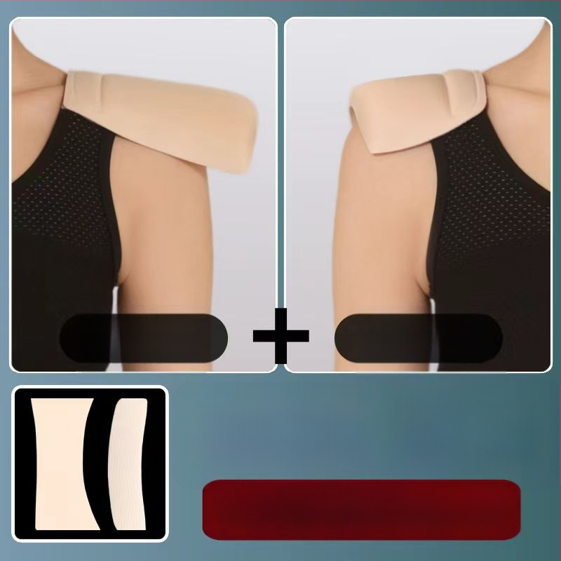 Plecu spilventiņi ar Velcro, nemanāmi un pretdrīzoši, ātri pielāgo plecu līniju; Materiāls: neaudums; Biezums: normāls