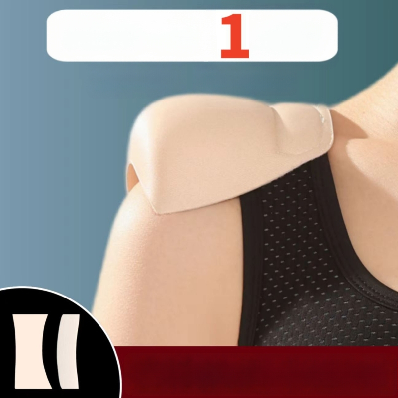 Plecu spilventiņi ar Velcro, nemanāmi un pretdrīzoši, ātri pielāgo plecu līniju; Materiāls: neaudums; Biezums: normāls