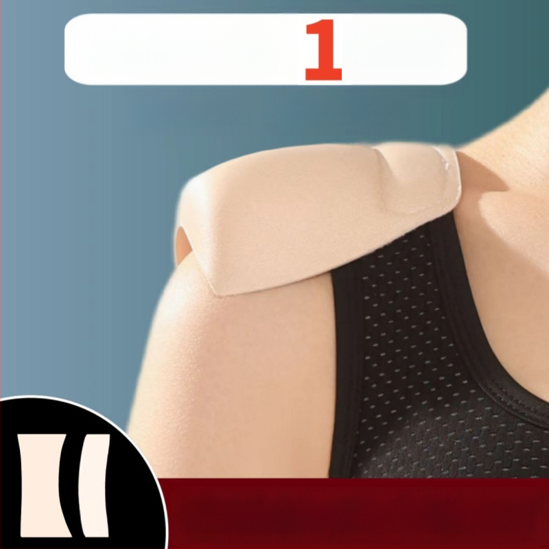 Plecu spilventiņi ar Velcro, nemanāmi un pretdrīzoši, ātri pielāgo plecu līniju; Materiāls: neaudums; Biezums: normāls