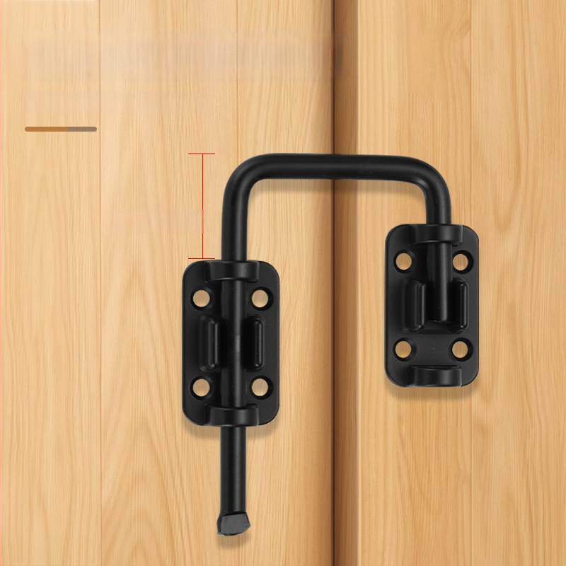 Durvju aizslēga bez urbšanas, cinka sakausējums, daudzleņķa aizslēgs 90°/180°, elektroplatinga pārklājums