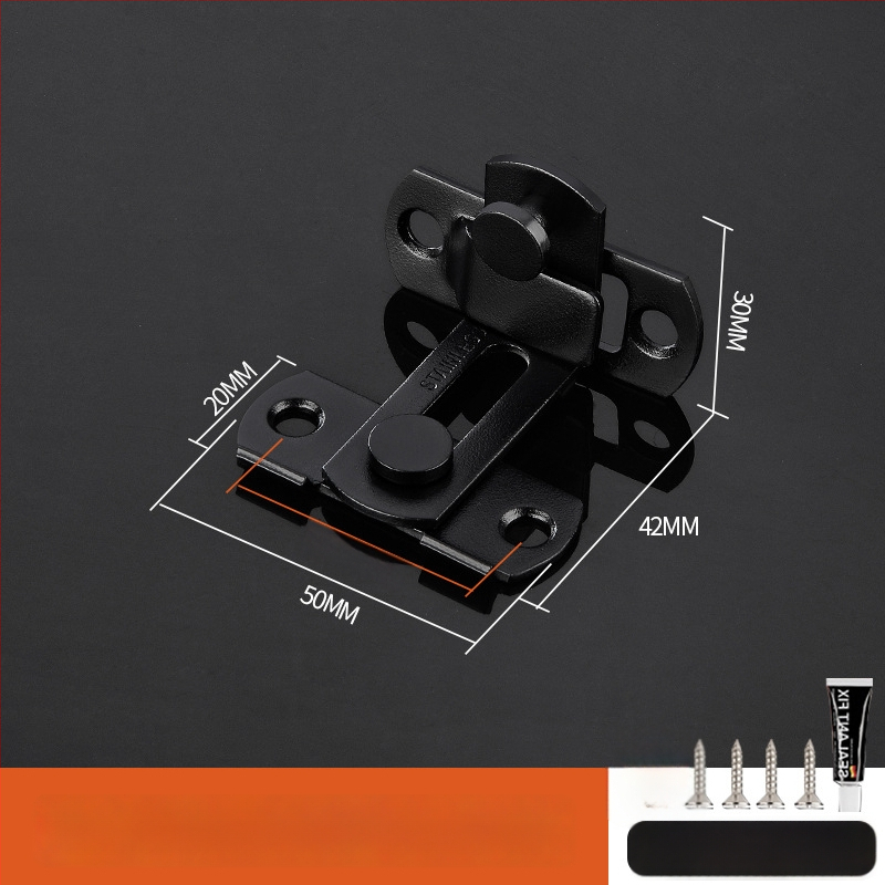 Nerūsējošā tērauda durvju bloķētājs, pulēta virsma, mūsdienīgs minimālisma stils, zīmols Three cats, modelis Door lock latch