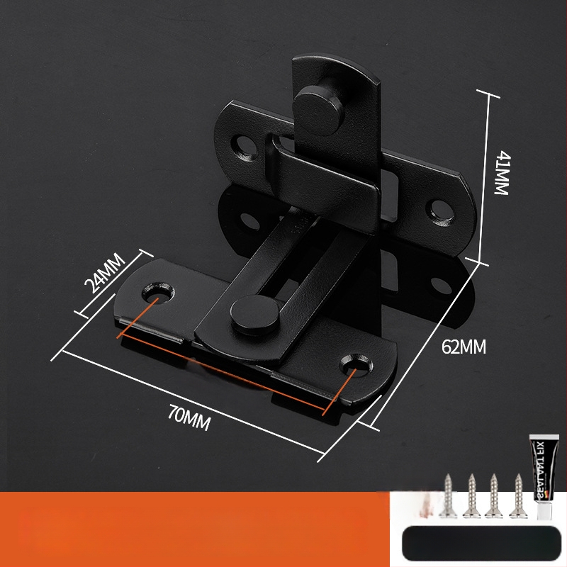 Nerūsējošā tērauda durvju bloķētājs, pulēta virsma, mūsdienīgs minimālisma stils, zīmols Three cats, modelis Door lock latch
