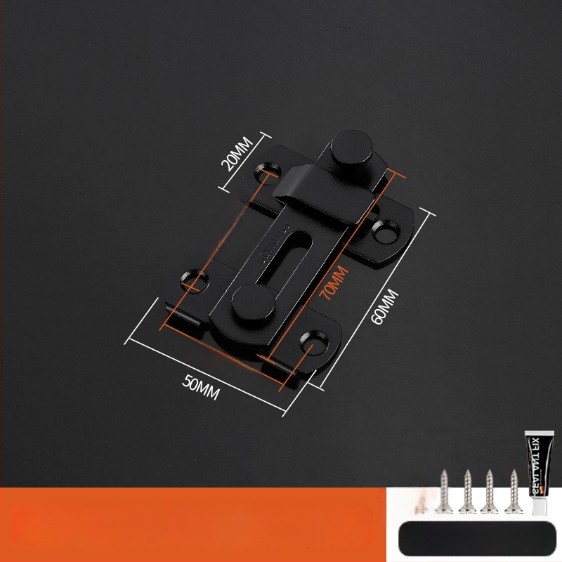 Nerūsējošā tērauda durvju bloķētājs, pulēta virsma, mūsdienīgs minimālisma stils, zīmols Three cats, modelis Door lock latch