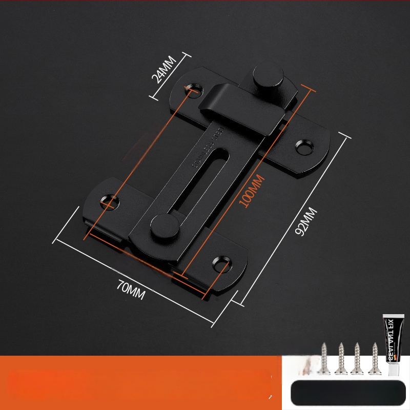 Nerūsējošā tērauda durvju bloķētājs, pulēta virsma, mūsdienīgs minimālisma stils, zīmols Three cats, modelis Door lock latch