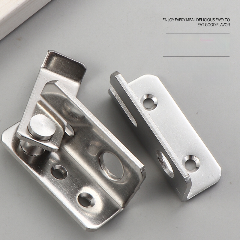 Nerūsējošā tērauda slīdējošu durvju slēdzis – kreisā un labā puse, pulēta virsma, mūsdienīgs minimālisks hardvārs