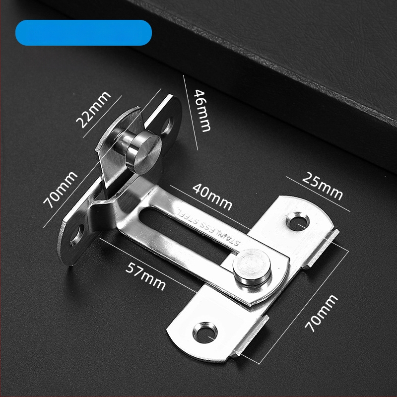 Nerūsējošā tērauda durvju butterfly latch, modelis YJD006, virsmas apdare brušēta/matēta, zīmols Yijinda, moderns minimālisma stils