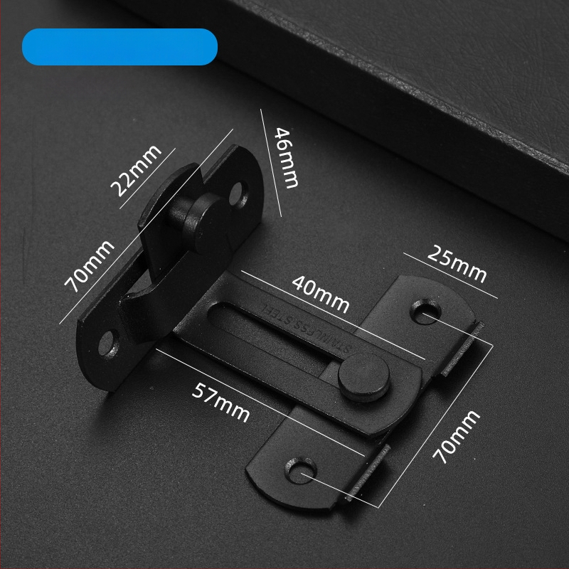 Nerūsējošā tērauda durvju butterfly latch, modelis YJD006, virsmas apdare brušēta/matēta, zīmols Yijinda, moderns minimālisma stils