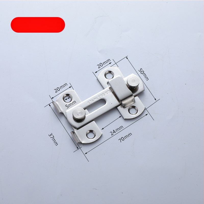 Nerūsējošā tērauda durvju aizslēdzējs 003 | mūsdienīgs vienkāršs stils, piemērots māju un vannas istabas durvīm